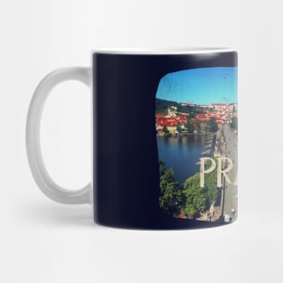 Photography of Prague distressed Mug